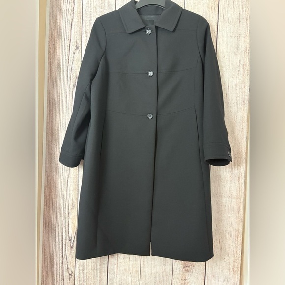 Talbots Womens Long wool blend coat size 16W - Picture 2 of 12